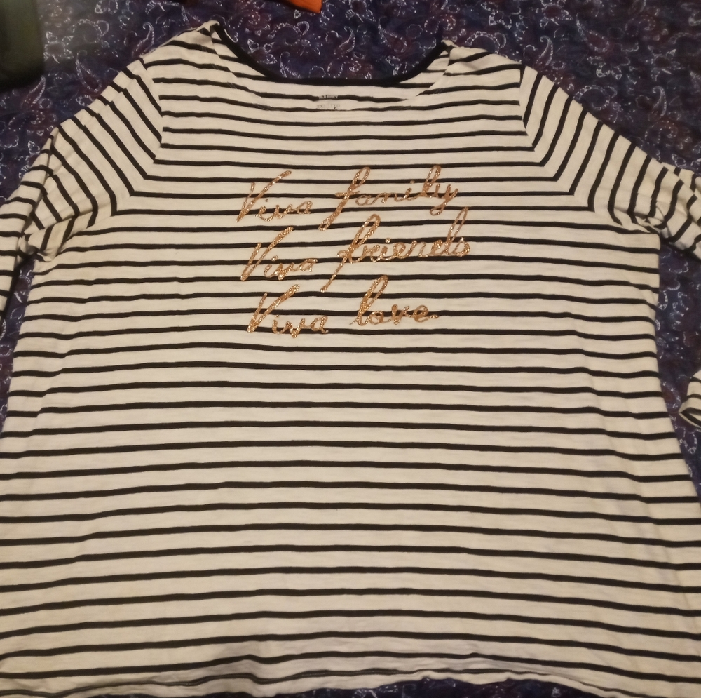 Women's 3/4 sleeve old navy tee size XXL
